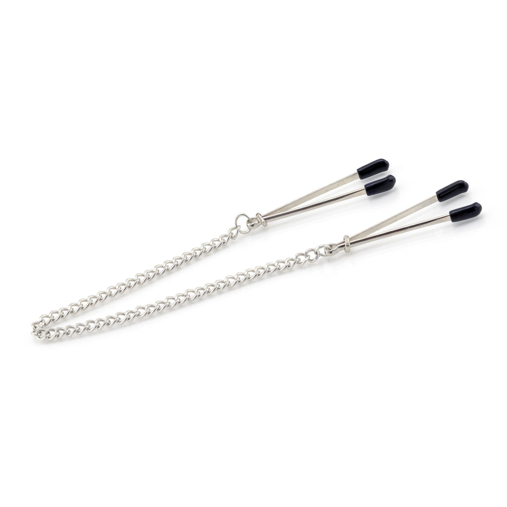 BDSM Nipple Clamps And Nipple Suckers Set With Chain Clip Enhancer Metal  Sucker